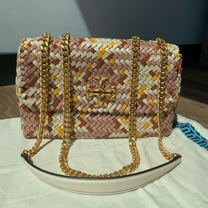 Tory Burch Small Kira Woven Convertible Shoulder Bag in Multicolor